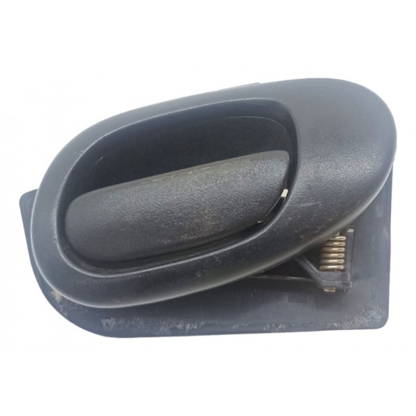 Maçaneta Interna Tras Direita Peugeot 207 2009 2010 2011 12 Preto Traseira