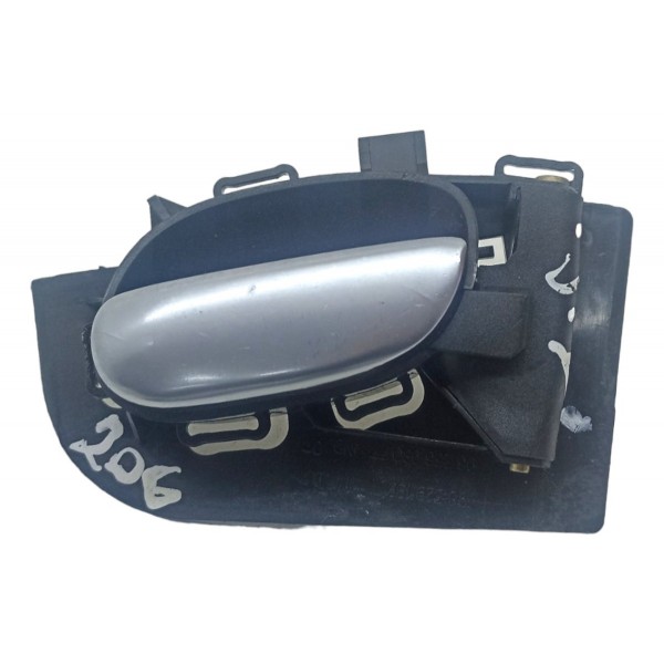 Maçaneta Interna Diant Dir Peugeot 206 2003 2004 2005 2006 Preto Dianteira