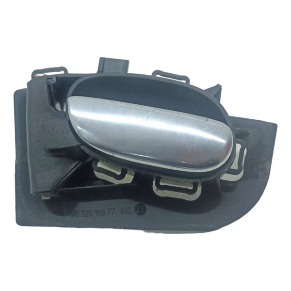 Maçaneta Interna Esquerda Peugeot 206 2003 2004 2005 2006 07 Preto Traseira