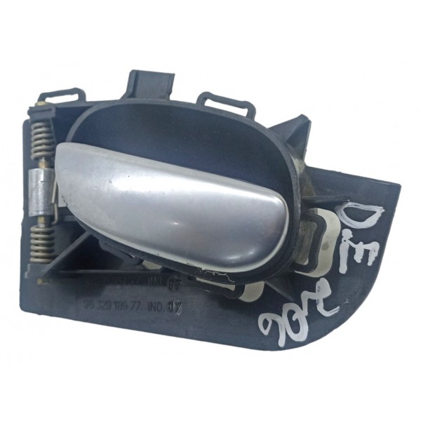 Maçaneta Interna Diant Esq Peugeot 206 2003 2004 2005 2006 Preto Dianteira