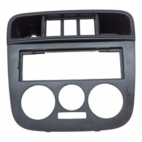 Moldura Central Painel Vw Gol G4 2004 2005 2006 2007 Detalhe Preto