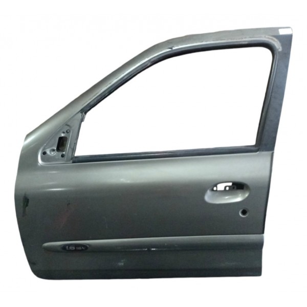 Porta Dianteira Esquerda Renault Clio 2005 2006 2007 2008 09 Dianteira Esquerdo Cinza
