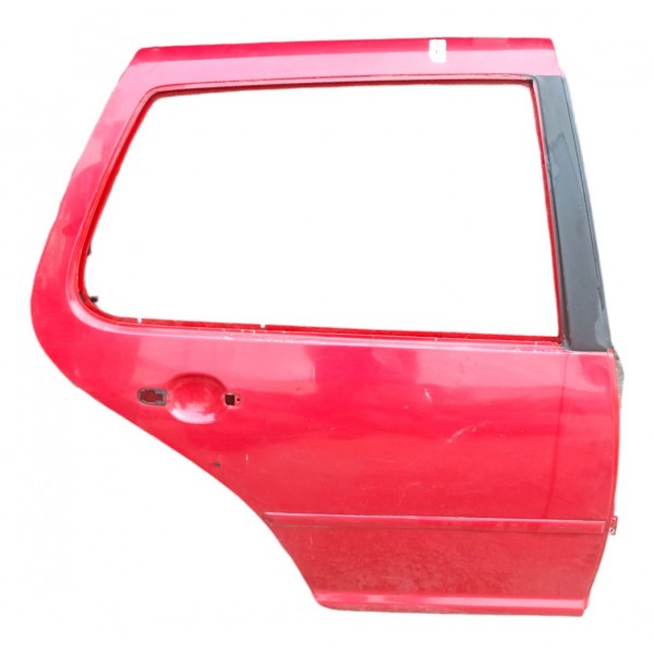 Porta Traseira Direita Vw Golf 2008 2009 2010 2011 Detalhe Direito Traseira Vermelho