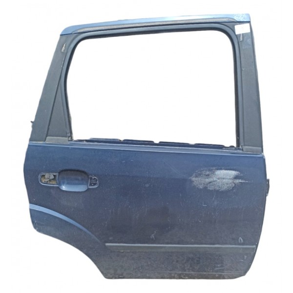 Porta Tras Direita Ford Fiesta 2003 2004 2005 2006 2007 Azul Direito Traseira