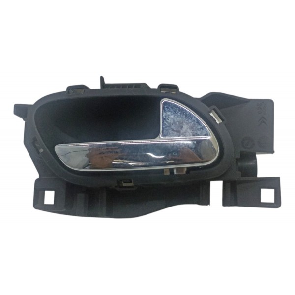Maçaneta Interna Tras Dir Citroen C3 2013 2014 2015 2016 17 Preto Traseira