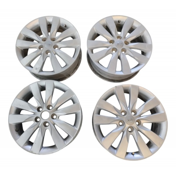 Jogo Aro 17 Original Kia Cerato 2010 2011 2012 2013 2014 Prateado