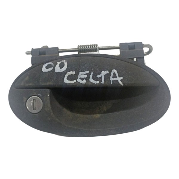 Maçaneta Externa Diant Dir Gm Celta Prisma 2007 2008 2009 Preto Dianteira