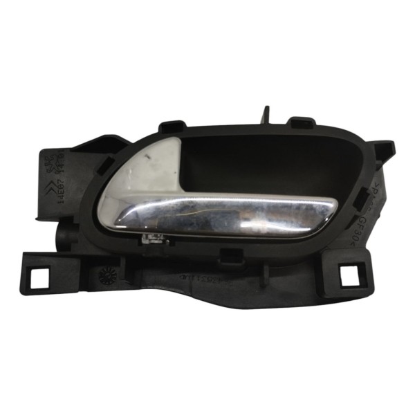 Maçaneta Interna Diant Esq Citroen C4 2008 2009 2010 2011 Preto Dianteira
