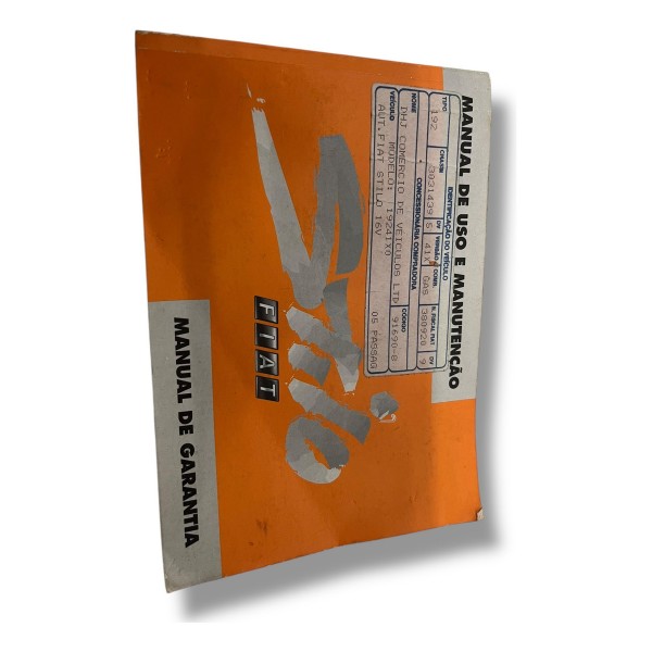 Manual Proprietário Fiat Stilo 16v 2002 2003 2004 2005 2012