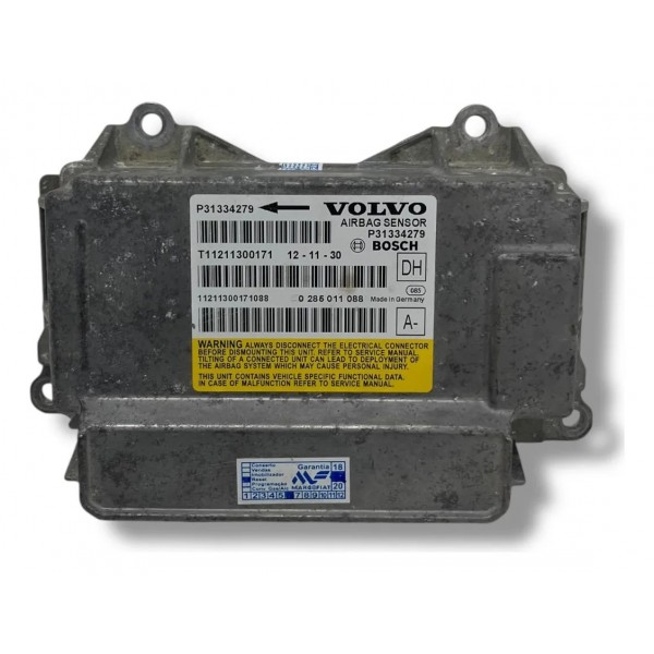 Módulo Airbag Sensor Volvo Xc60 T5 2012 2013 2014 P31334279