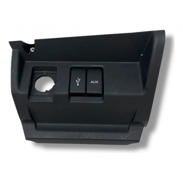 Moldura Emtrada Auxiliar Usb Honda Fit 2014 2016 2017 2018