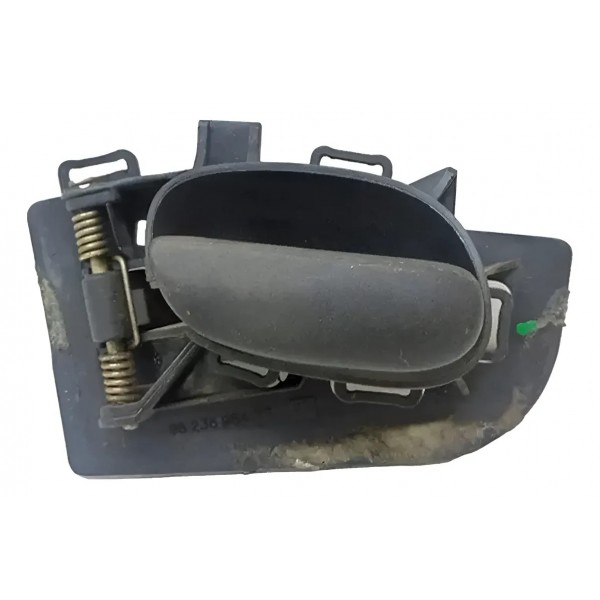 Maçaneta Interna Dianteira Esquerda Peugeot 207 2009 A 2011 Preto Dianteira