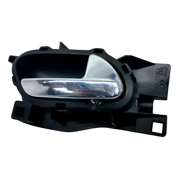 Maçaneta Interna Dianteira Direita Citroen C4 2007 A 2010 Preto Dianteira